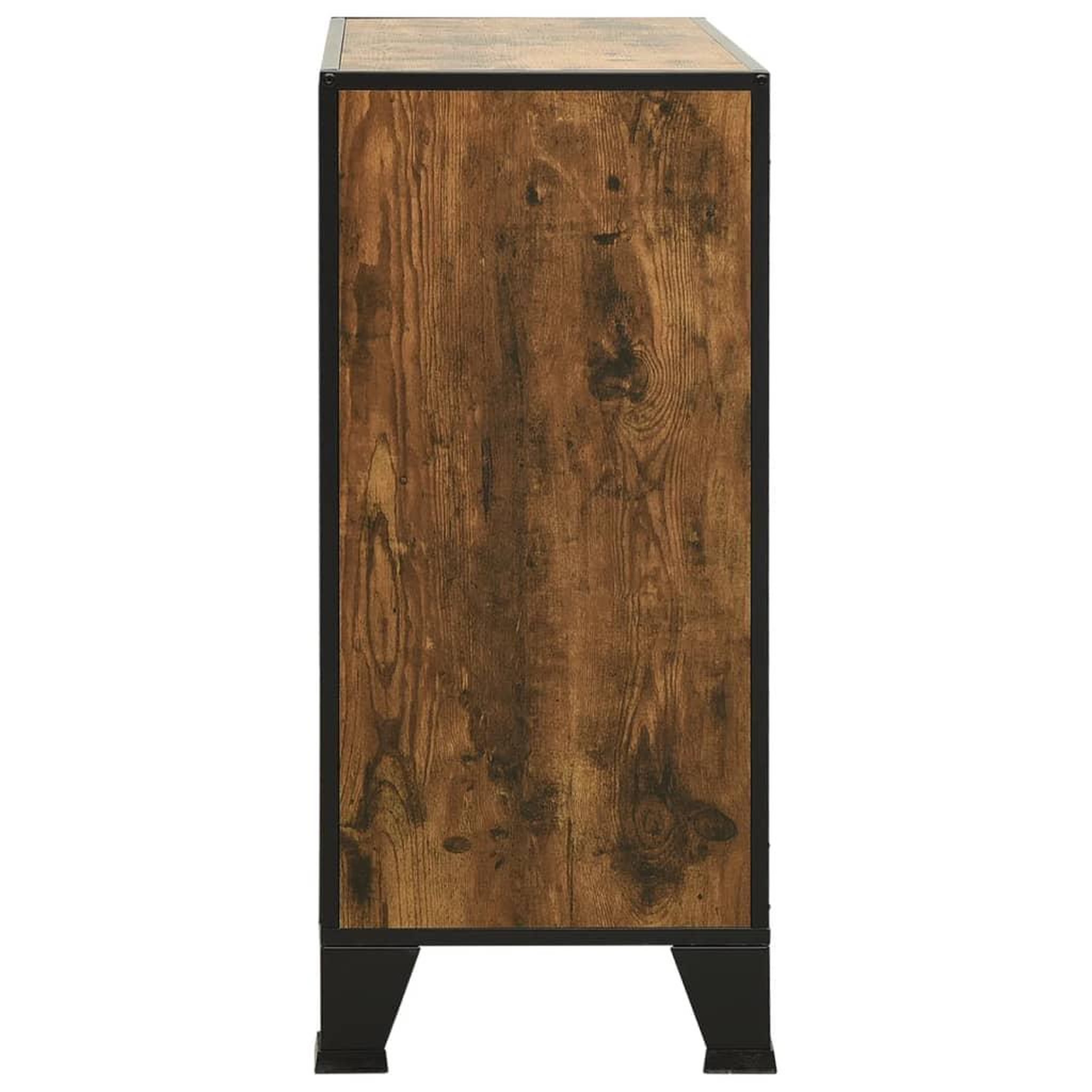 Voir la diapositive 5 : VIDAXL Armoires de rangement 2 pcs Marron 72x36x82 cm Metal et MDF