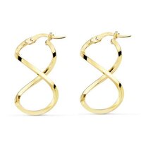 L'ATELIER D'AZUR Boucles d'Oreilles Créoles Or 18 Carats 750/000 Jaune -  4cm pas cher 