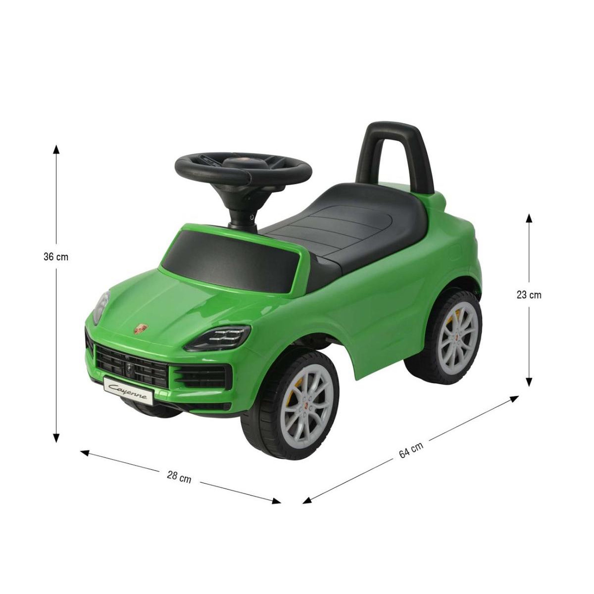 Voir la diapositive 3 : MILLY MALLY Porteur Porsche Cayenne S Vert