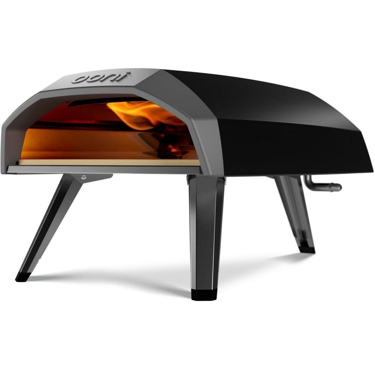 OONI Four à pizza gaz Koda 12 noir pizza 30 cm, préchauffage 15 min, de 280 à 500°C