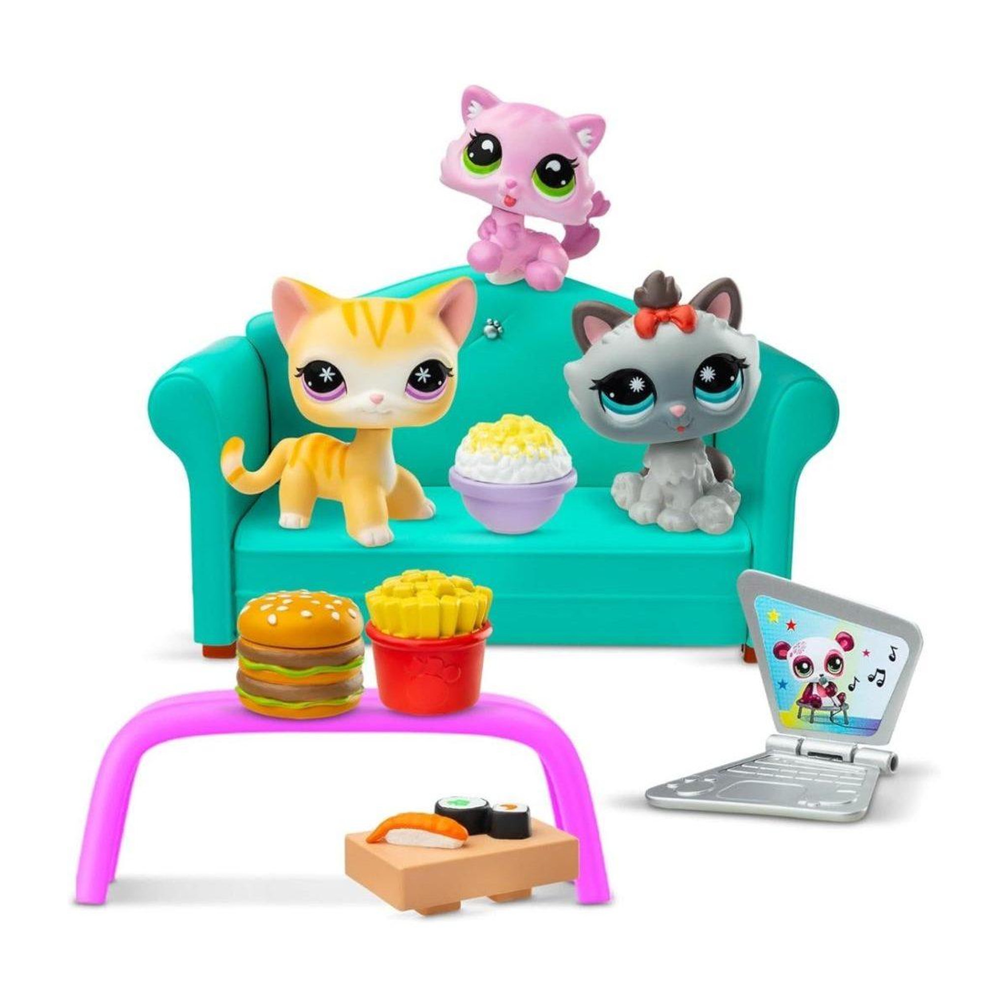 Voir la diapositive 2 : HASBRO Figurines littlest pet shop  00636 - coffret diner