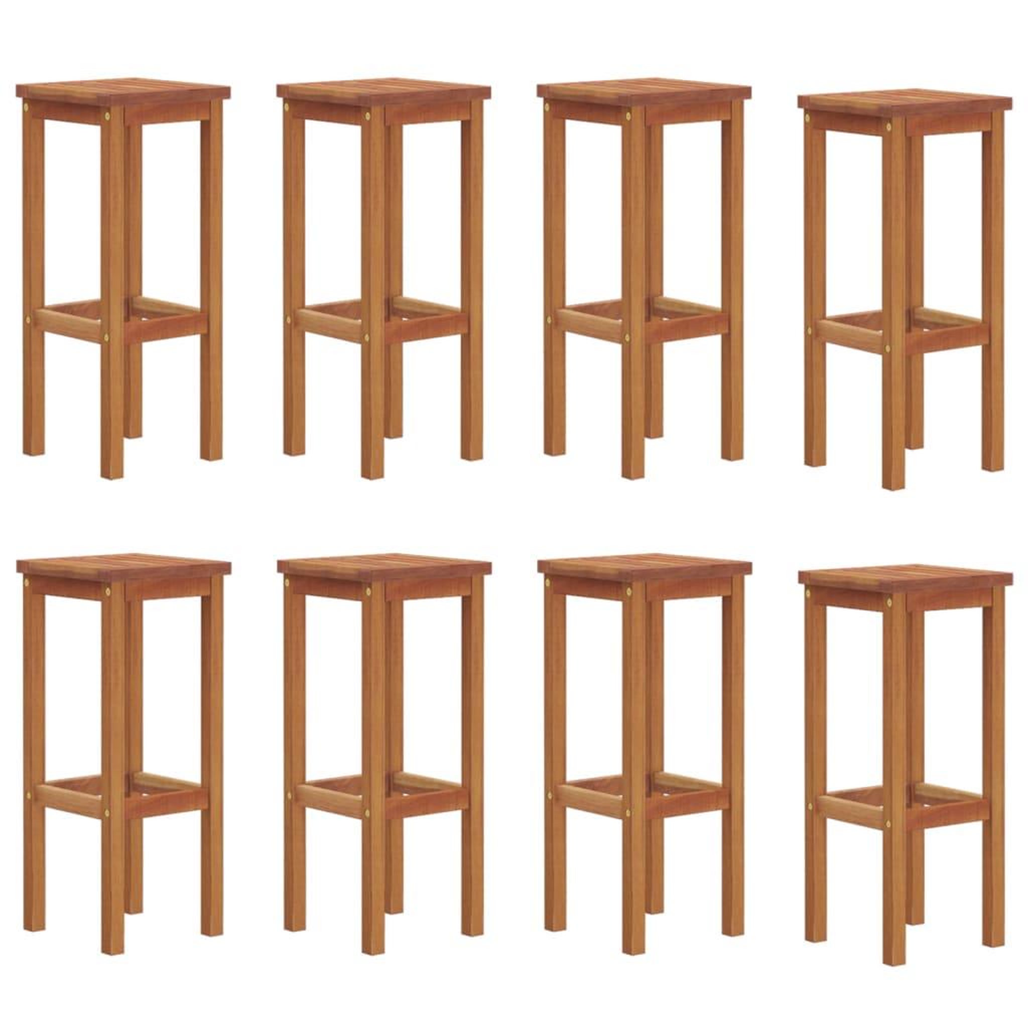 Voir la diapositive 5 : VIDAXL Ensemble de bar de jardin 9 pcs Bois d'acacia solide