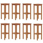 Voir la diapositive 5 : VIDAXL Ensemble de bar de jardin 9 pcs Bois d'acacia solide