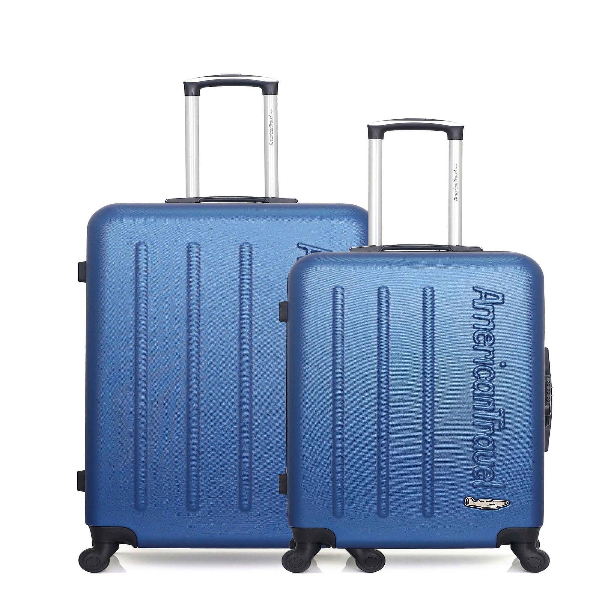 AMERICAN TRAVEL American travel  - lot de 2  -  valise grand format et valise weekend bronx