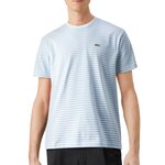 Lacoste T Shirt Bleu/ Homme Lacoste Striped. Coloris disponibles : Blanc