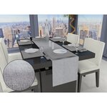 SOLEIL D'OCRE Chemin de table BELLA, par Soleil d'ocre. Coloris disponibles : Blanc, Gris