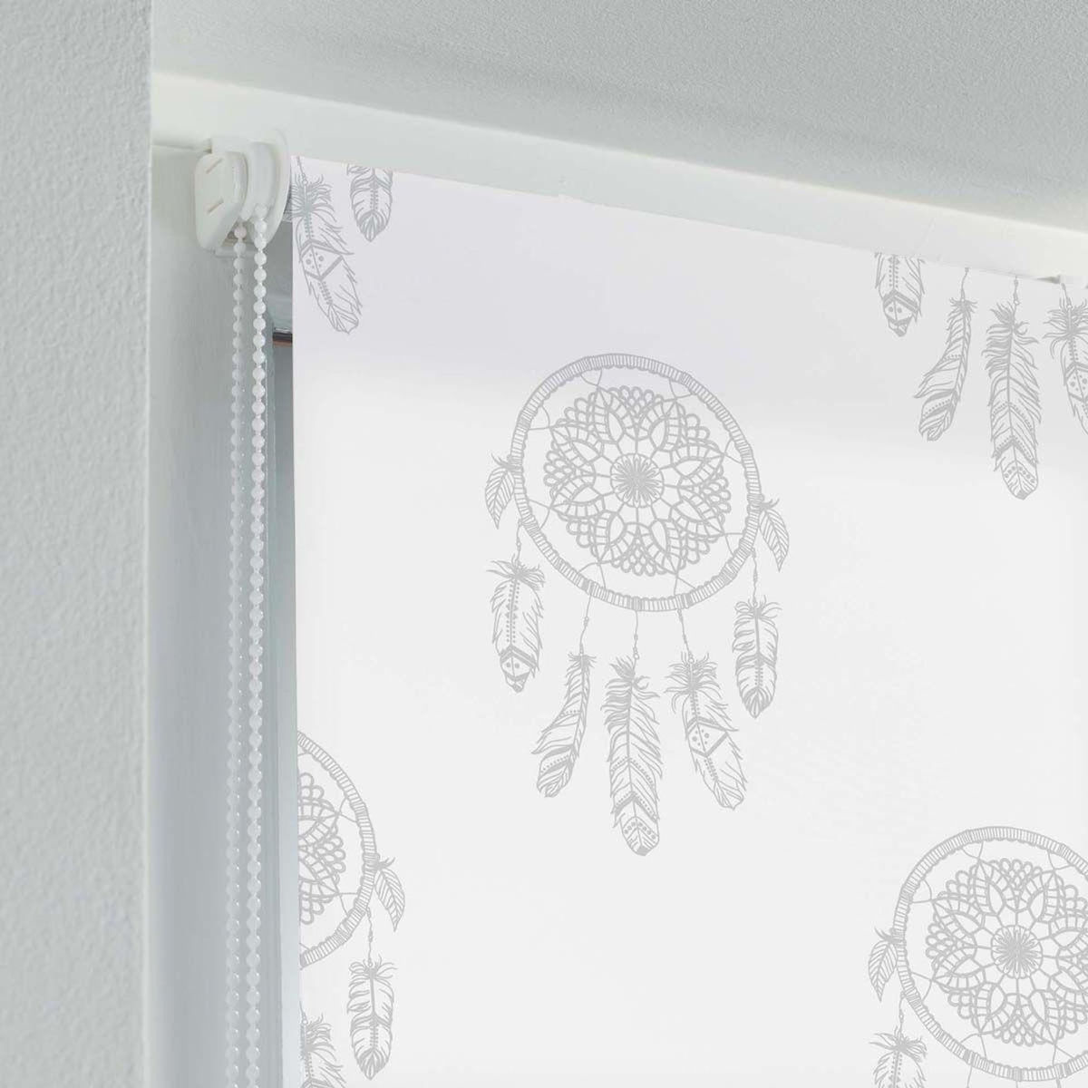 Paris Prix Store Enrouleur Tamisant  Kaya  120x180cm Blanc