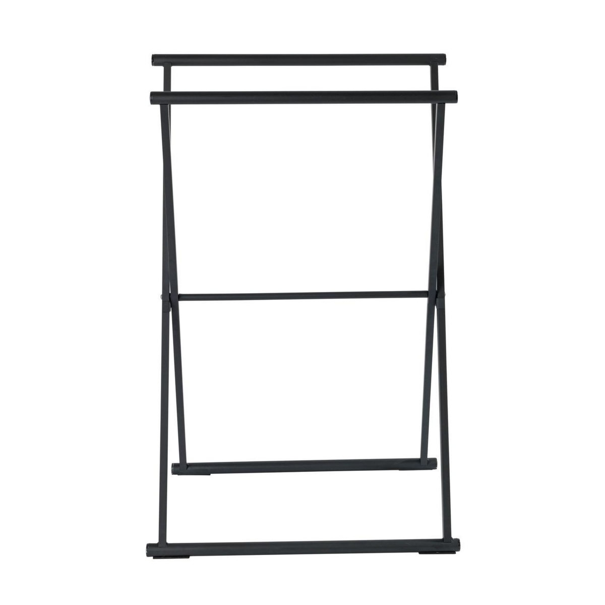 Wenko Porte-serviettes pliable indus Lava - L. 53 x H. 80 cm - Noir