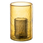 Paris Prix Photophore Double en Verre  Hurricane  20cm Jaune