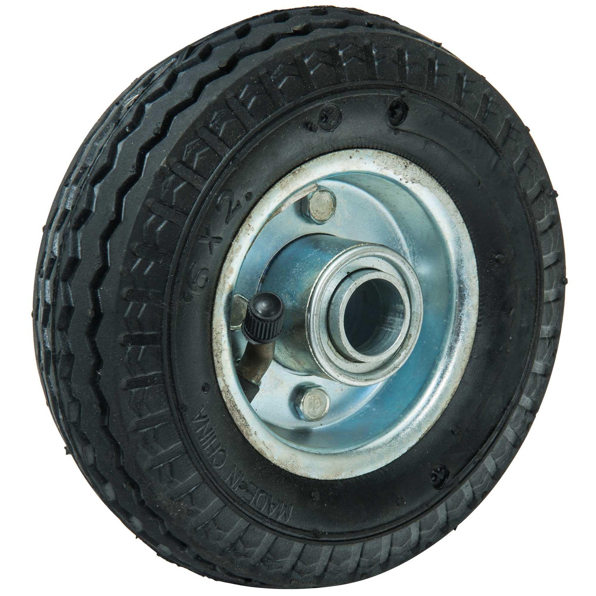Voir la diapositive 2 : WERKAPRO Roue gonflable 6  ø 160 x 50 x 16mm axe déporté
