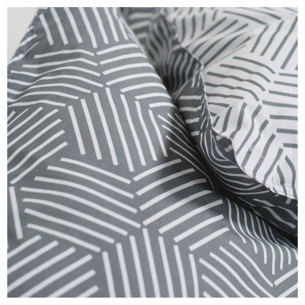 TODAY Parure housse de couette en coton imprimé Géométrique