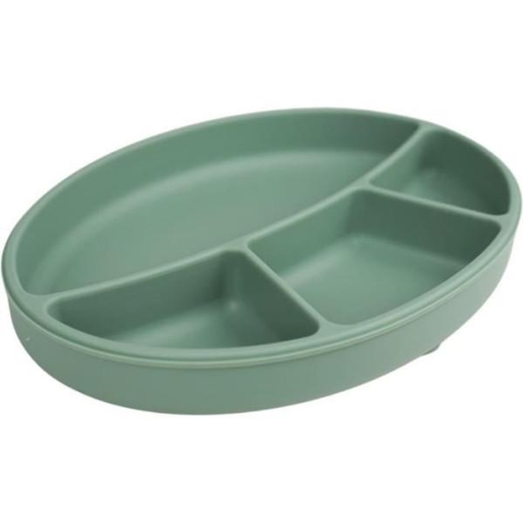 THERMOBABY Assiette ventouse - THERMOBABY - Silicone - Vert Cactus - Compartimentée et antidérapante