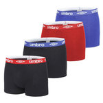 UMBRO ot De 4 Boxer /Bleu/Rouge Homme Umbro C ASS4. Coloris disponibles : Noir