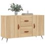 Voir la diapositive 3 : VIDAXL Buffet chene sonoma 100x36x60 cm bois d'ingenierie