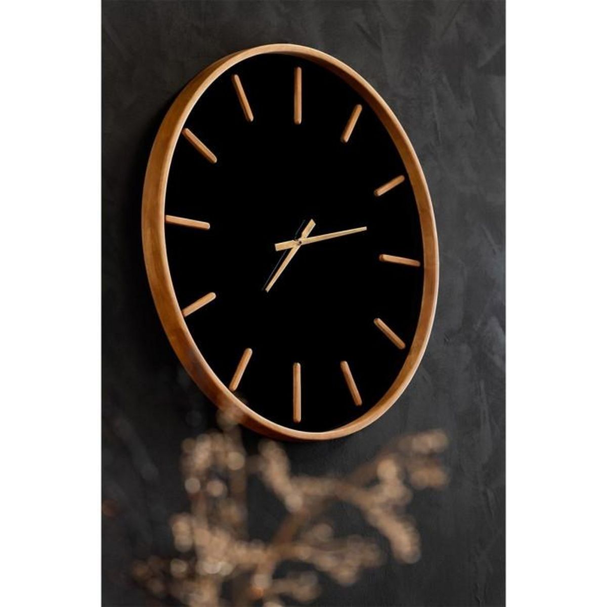 Paris Prix Horloge Murale Design  Creva  80cm Marron & Noir