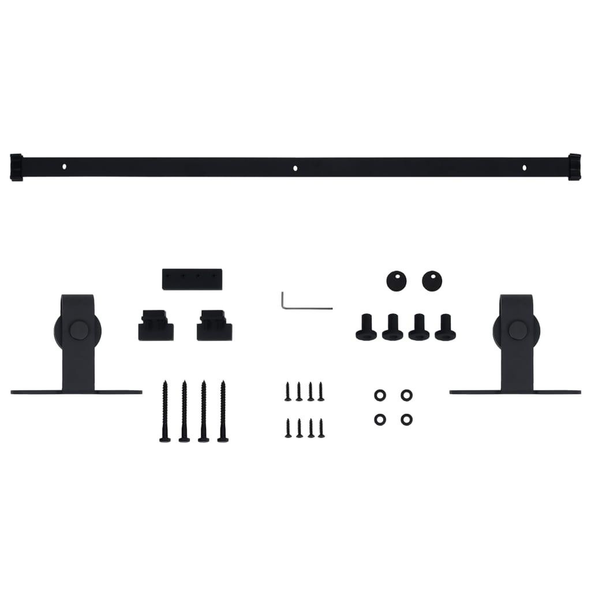 Voir la diapositive 5 : VIDAXL Kit mini de porte d'armoire coulissante Acier au carbone 152 cm
