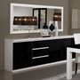 Voir la diapositive 2 : Buffet L220cm, 3 portes 3 tiroirs GENOVA, bicolore