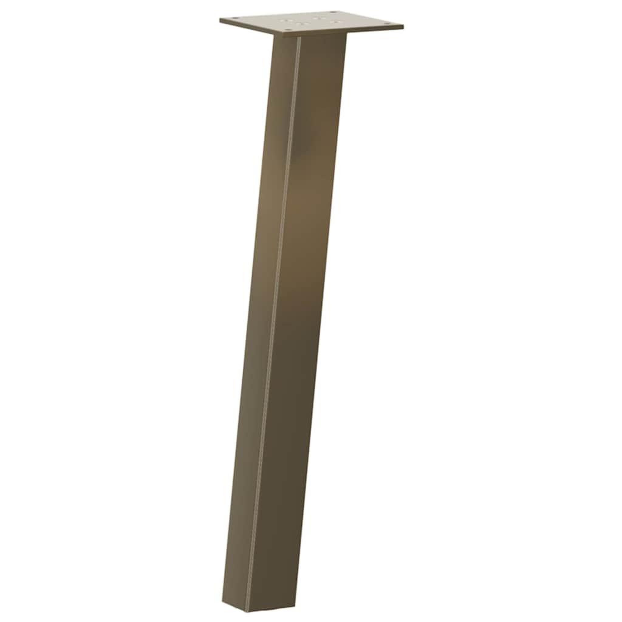 Voir la diapositive 4 : VIDAXL Pieds de table basse acier naturel 4 pcs 42 cm acier