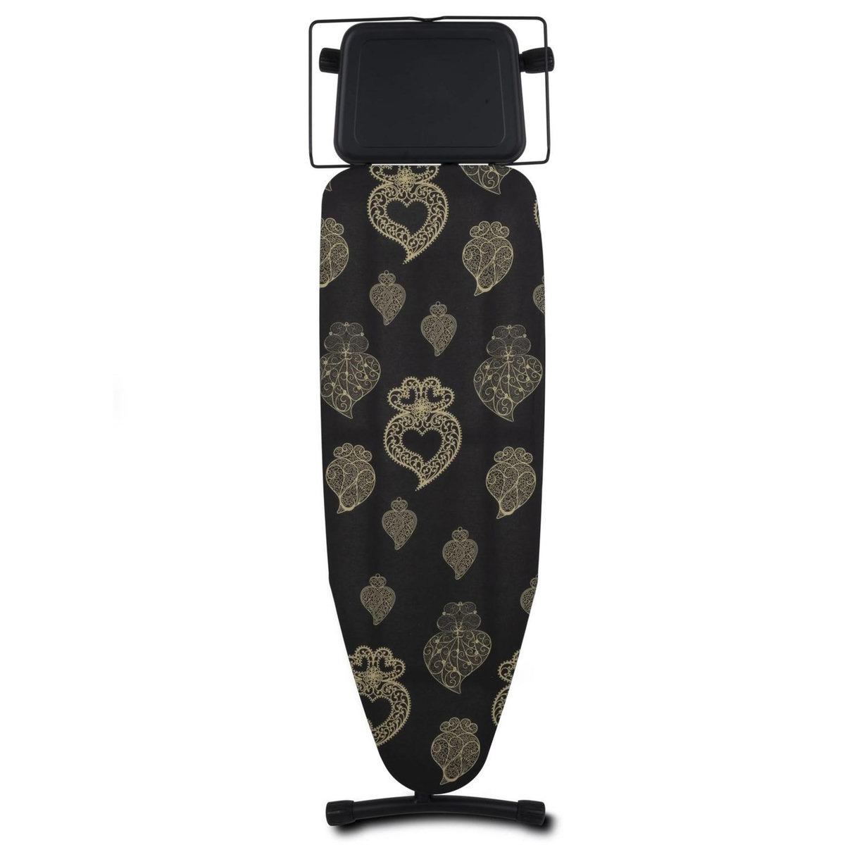 BATIMEX Table à repasser pliable UTAH en acier 125x41 H96cm avec repose fer et repose centrale vapeur