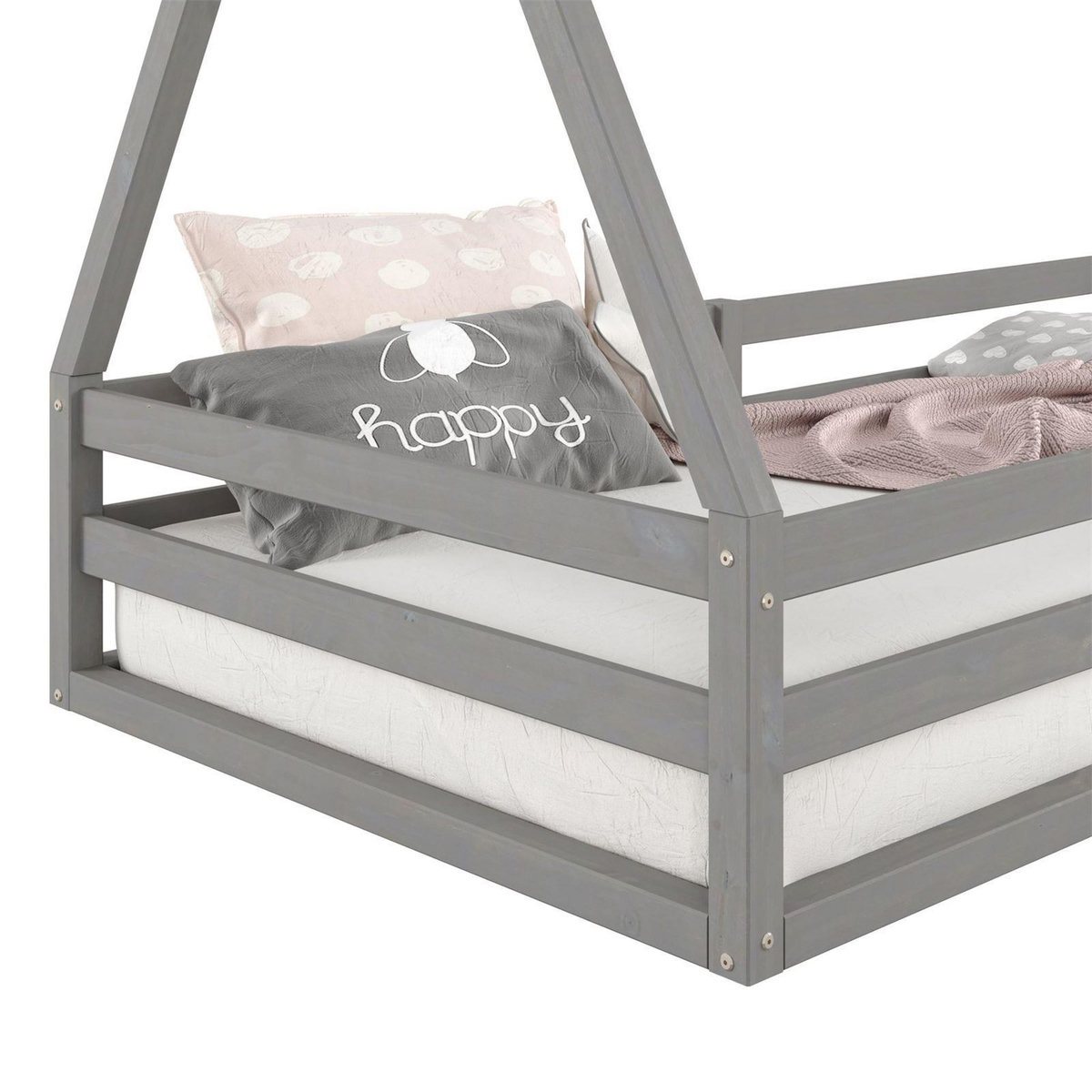 IDIMEX Lit cabane SILA 90 x 200 cm, en pin massif