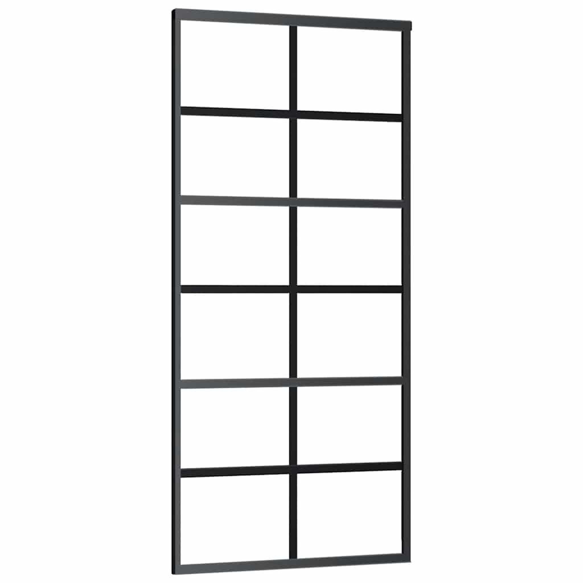 Voir la diapositive 4 : VIDAXL Porte coulissante avec kit de quincaillerie 90x205 cm Verre ESG