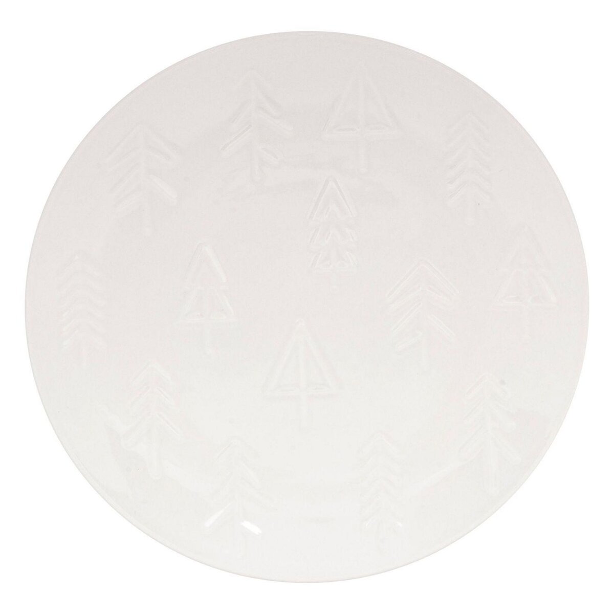 FEERIC LIGHT & CHRISTMAS Service vaisselle 18 pièces SAPIN - Blanc