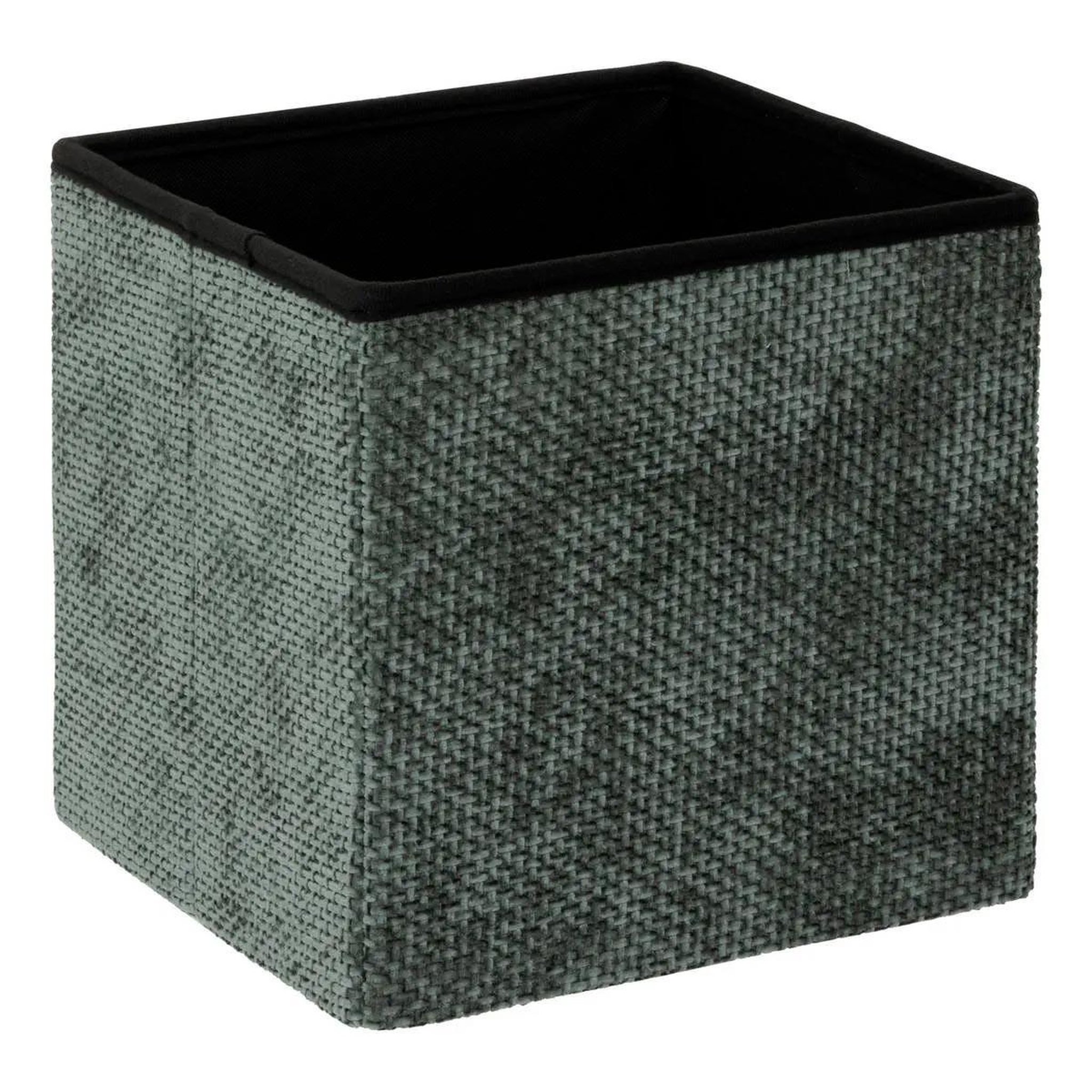 Voir la diapositive 4 : FIVE Pouf coffre pliable  velvy  31cm vert foncé