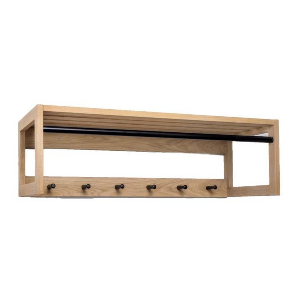 Paris Prix Patère Murale  Slussen  100cm Chêne & Noir