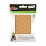 Voir la diapositive 2 : Paris Prix Lot de 6 Feuilles de Papier Patch  Bamako  30x40cm Beige
