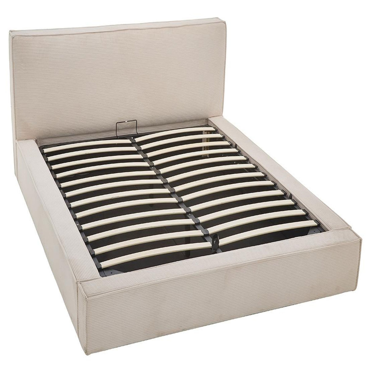BEST MOBILIER Topaze - lit coffre - 160x200 cm - sommier inclus - velours côtelé