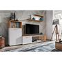 Voir la diapositive 2 : Paris Prix Ensemble Meuble TV  Maze I  200cm Blanc & Naturel