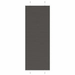 VIDAXL Store plisse noir 80x200 cm largeur du tissu 79,4 cm polyester