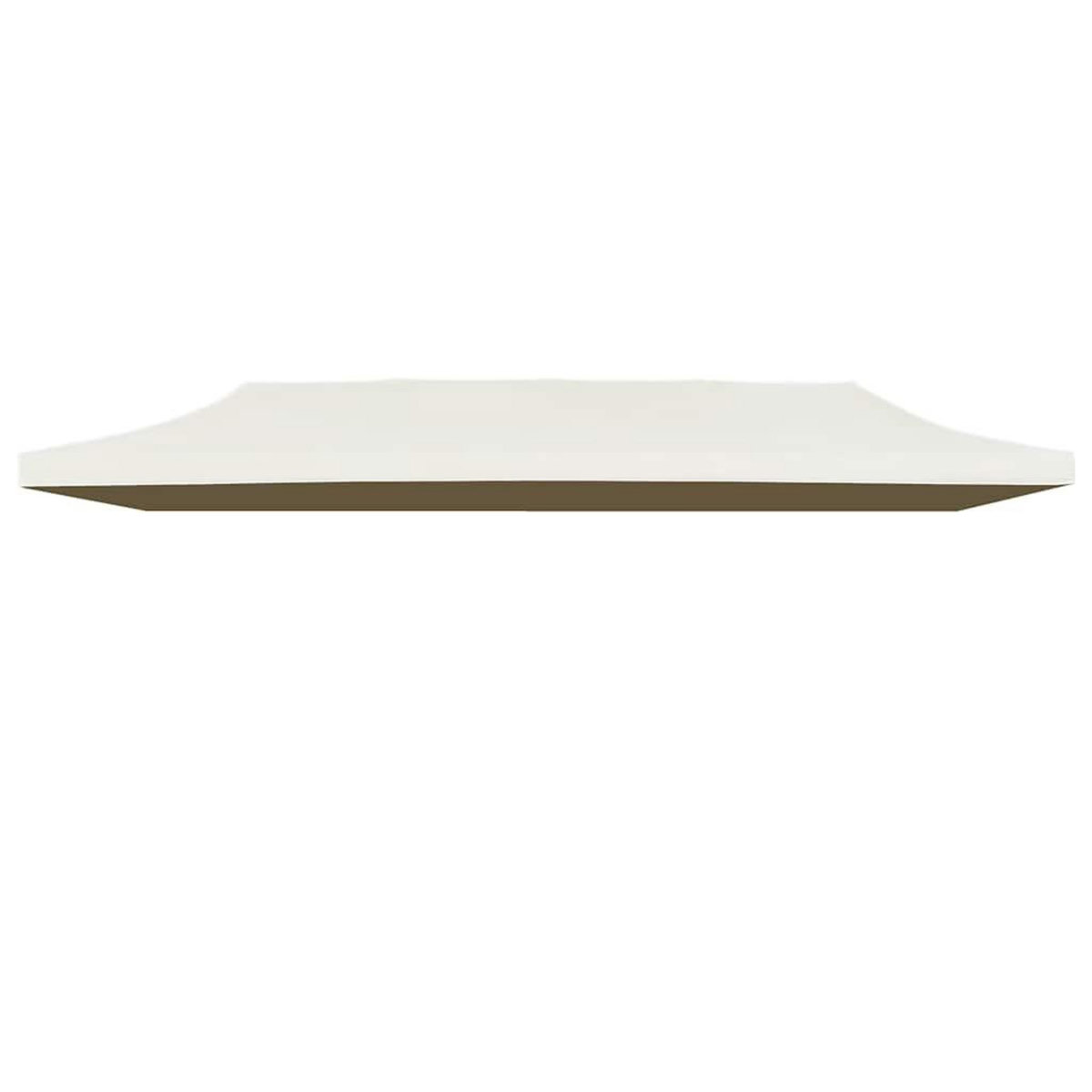 VIDAXL Toit de tente de reception 3 x 6 m Creme
