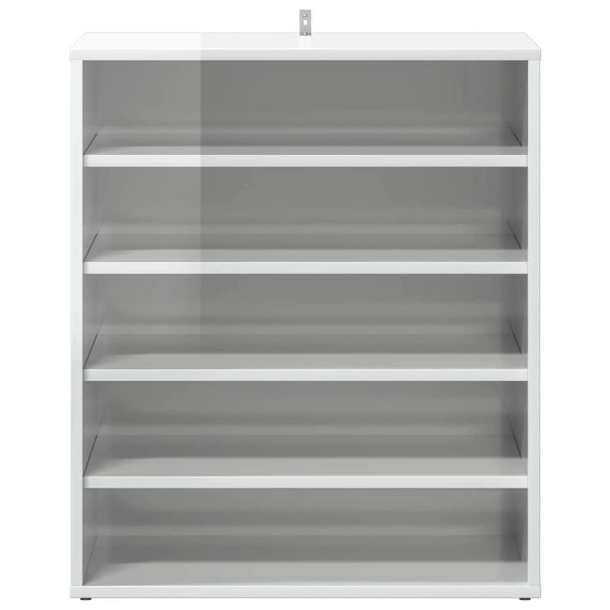 VIDAXL Armoire a chaussures Blanc brillant 60x35x70 cm Agglomere