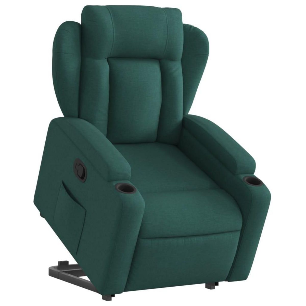VIDAXL Fauteuil inclinable vert fonce tissu