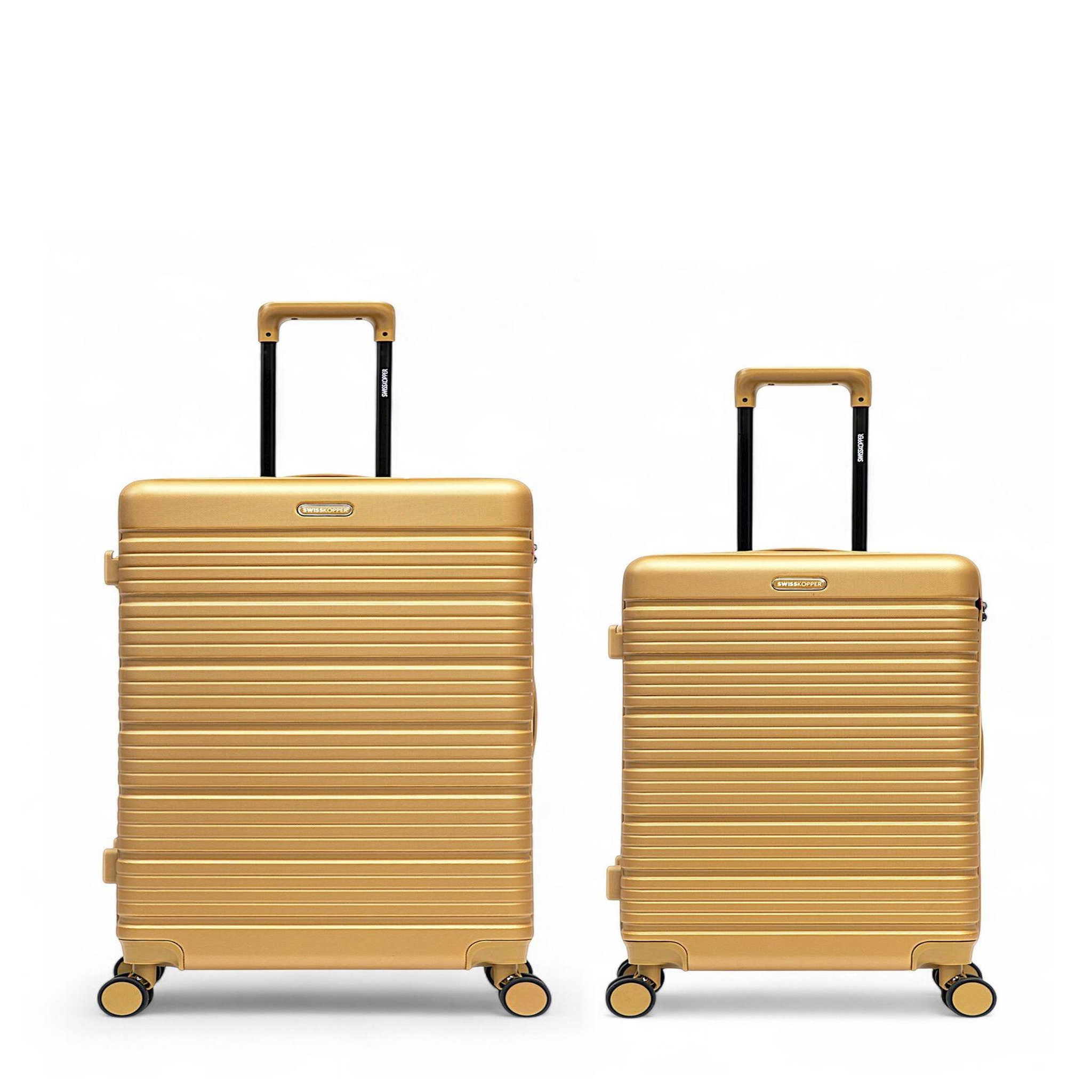 SWISS KOPPER Lot de 2 Valises Rigides Grand Format et Taille Moyenne LUGANO