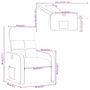 Voir la diapositive 6 : VIDAXL Fauteuil inclinable Gris fonce Tissu