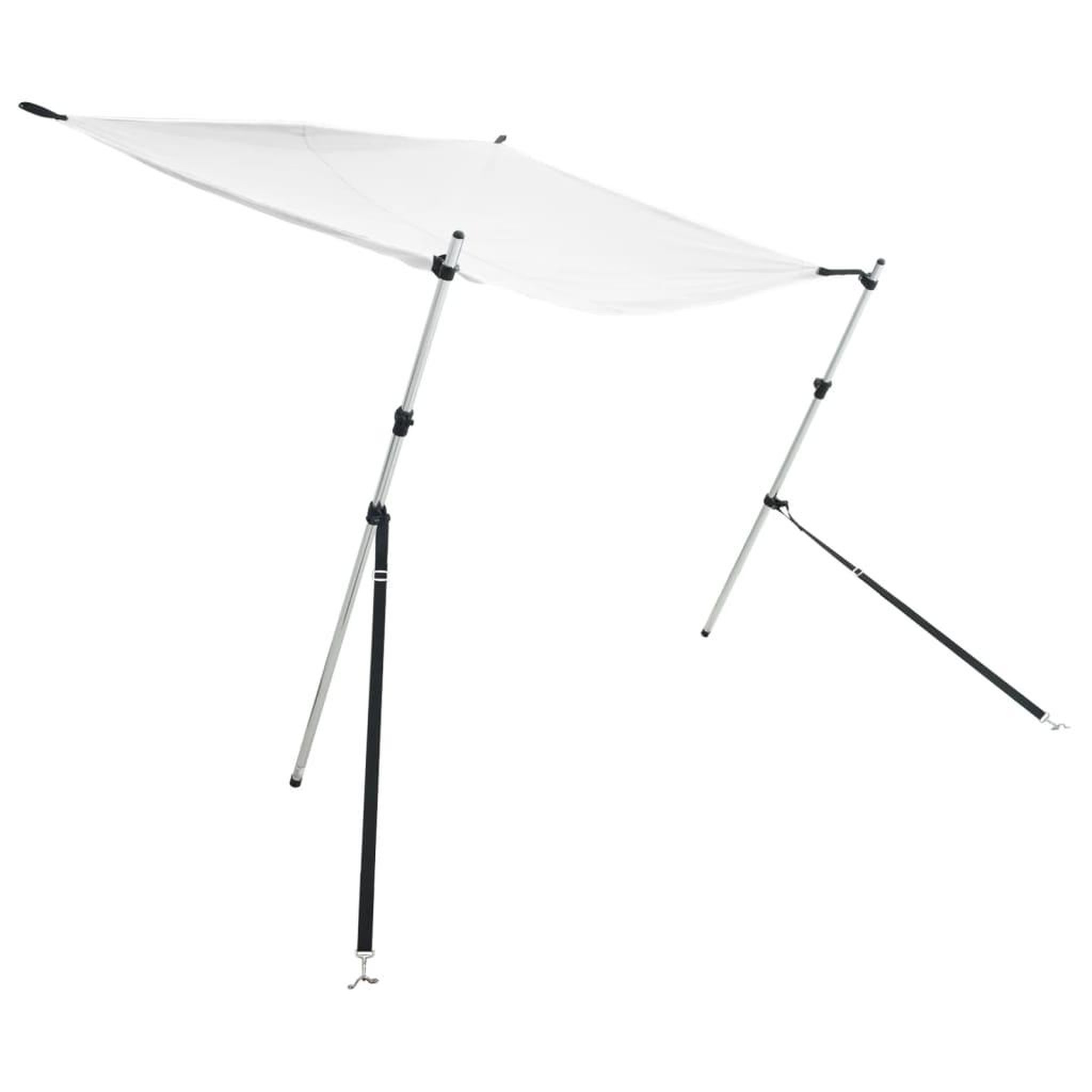 Voir la diapositive 2 : VIDAXL Extension d'ombrage T-Top blanc 170x170x(115-183) cm