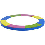 HOMCOM Couvre-ressort trampoline dia. 305 cm PVC PE haute densité rembourrage 15 mm multicolore