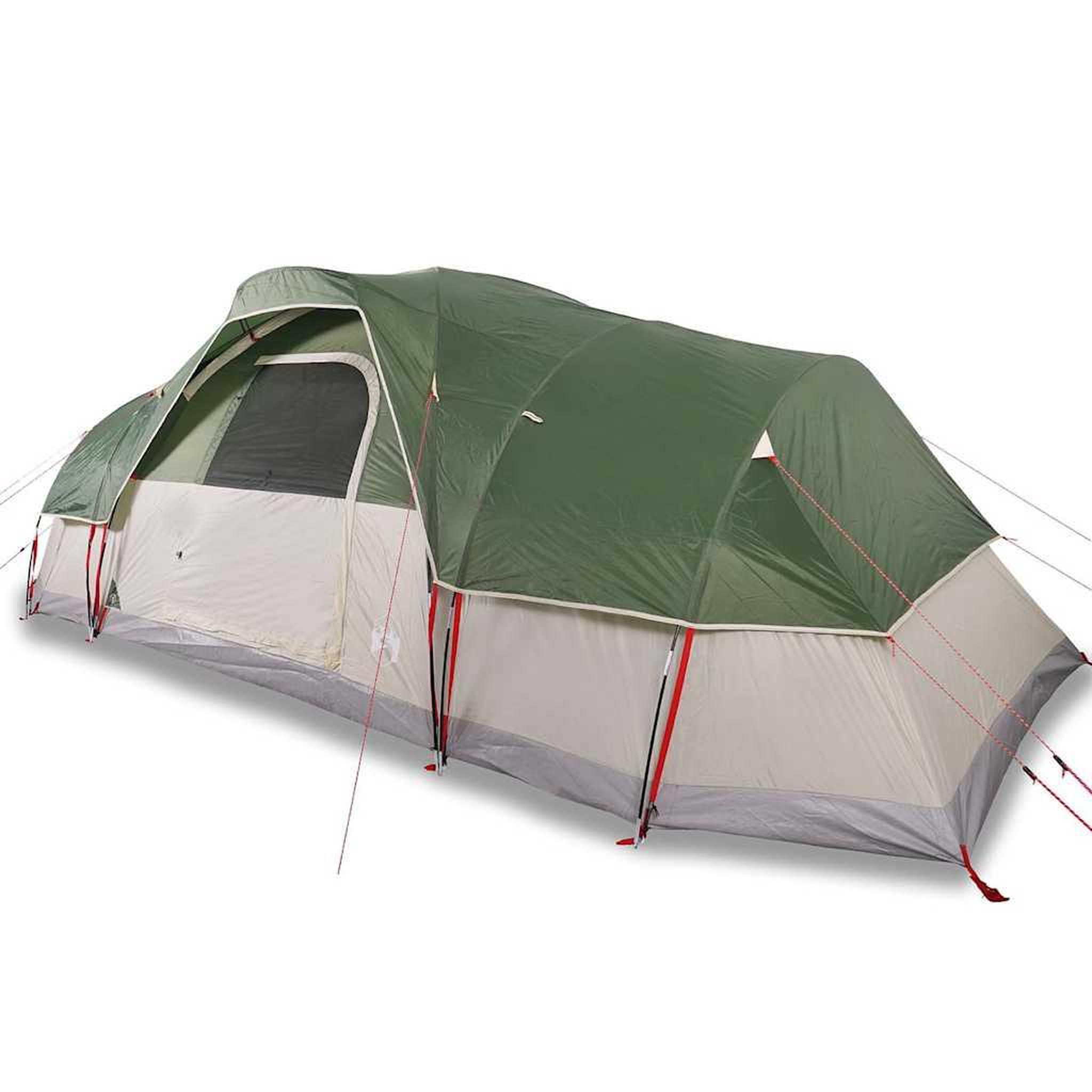 Voir la diapositive 2 : VIDAXL Tente a dome 11 personnes vert impermeable