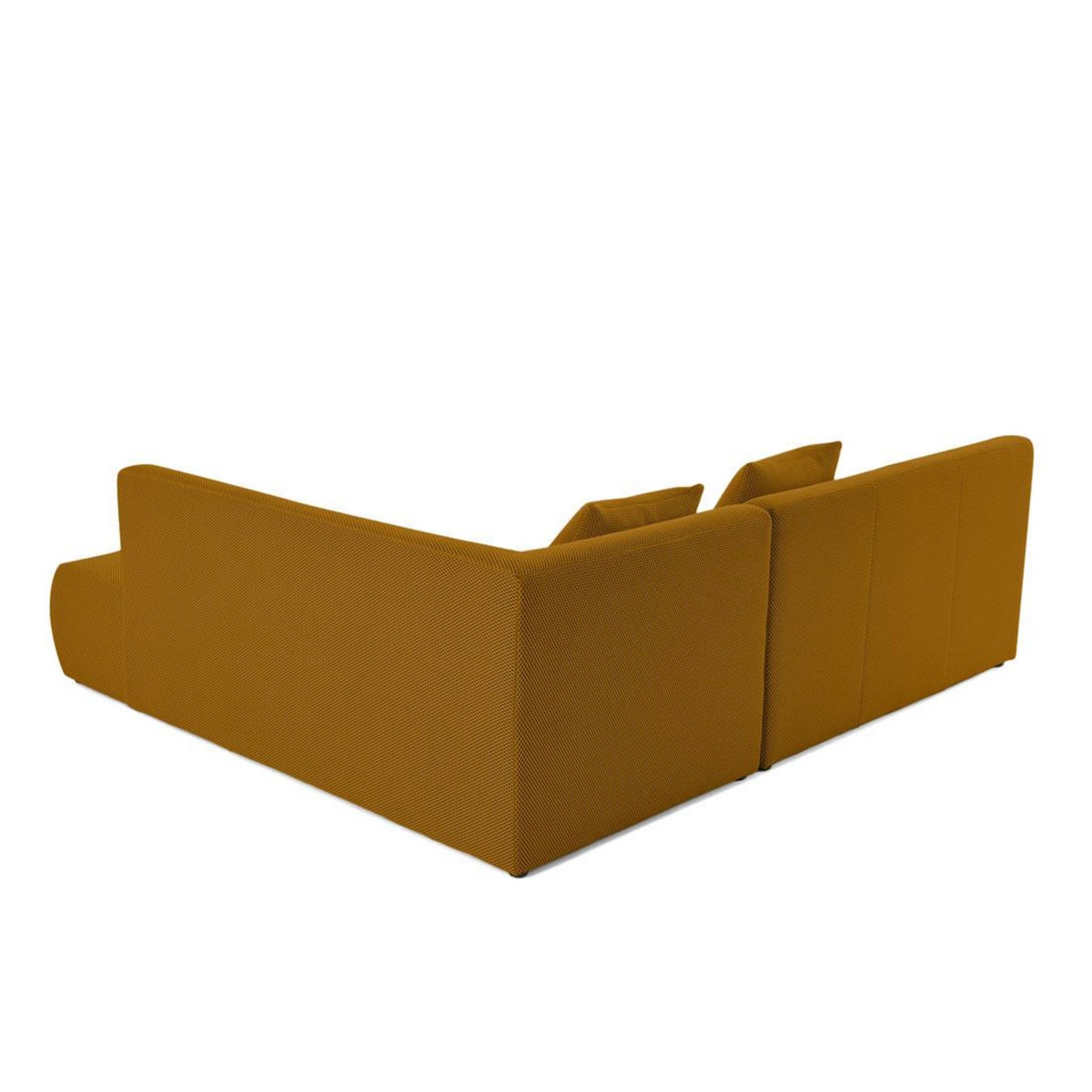 LISA DESIGN Onyx - canapé modulable d'angle droit 5 places - en tissu mailles 3d