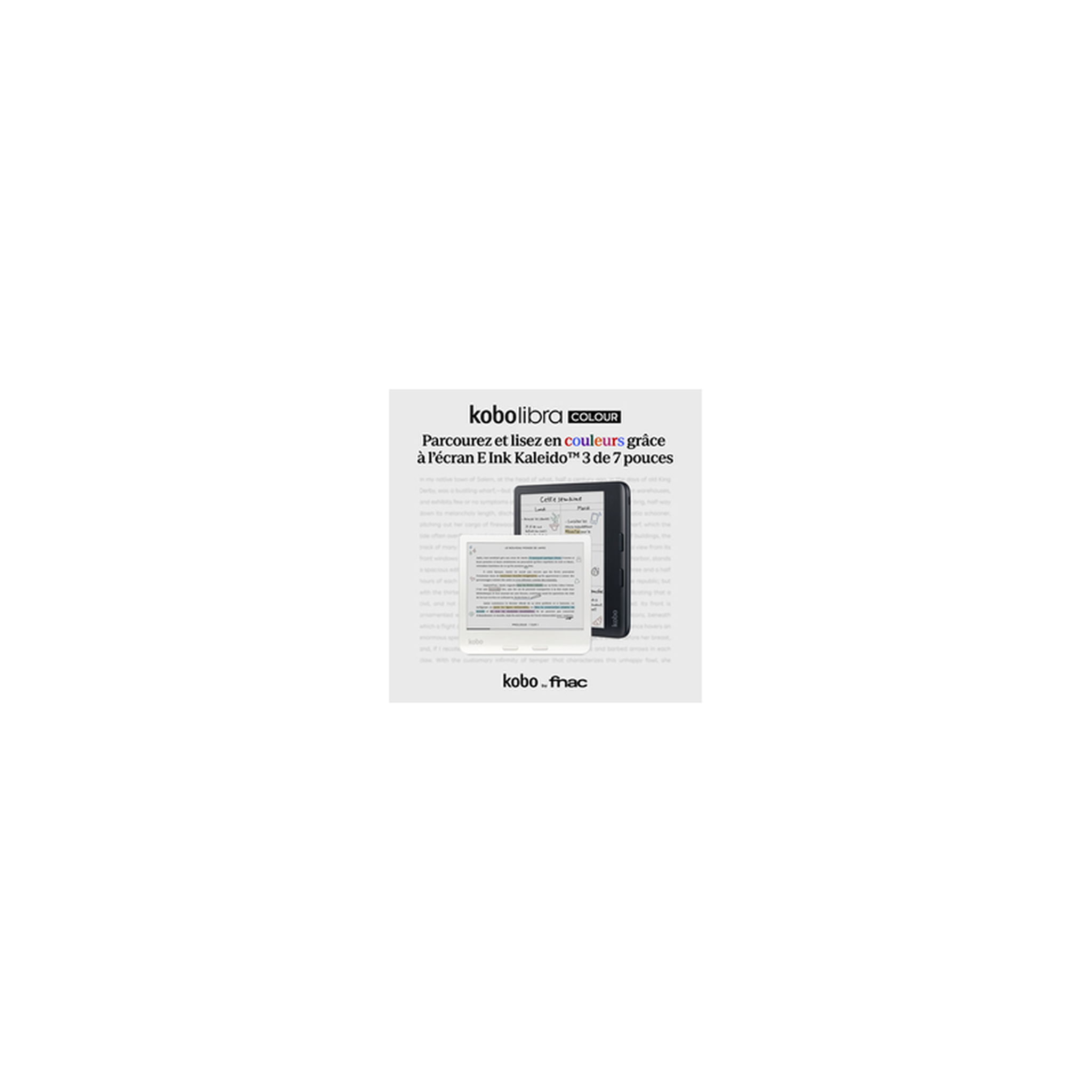 Voir la diapositive 6 : kobo Liseuse eBook Kobo Liseuse numerique Kobo by Fnac Libra Colour 7 32 Go Blanc