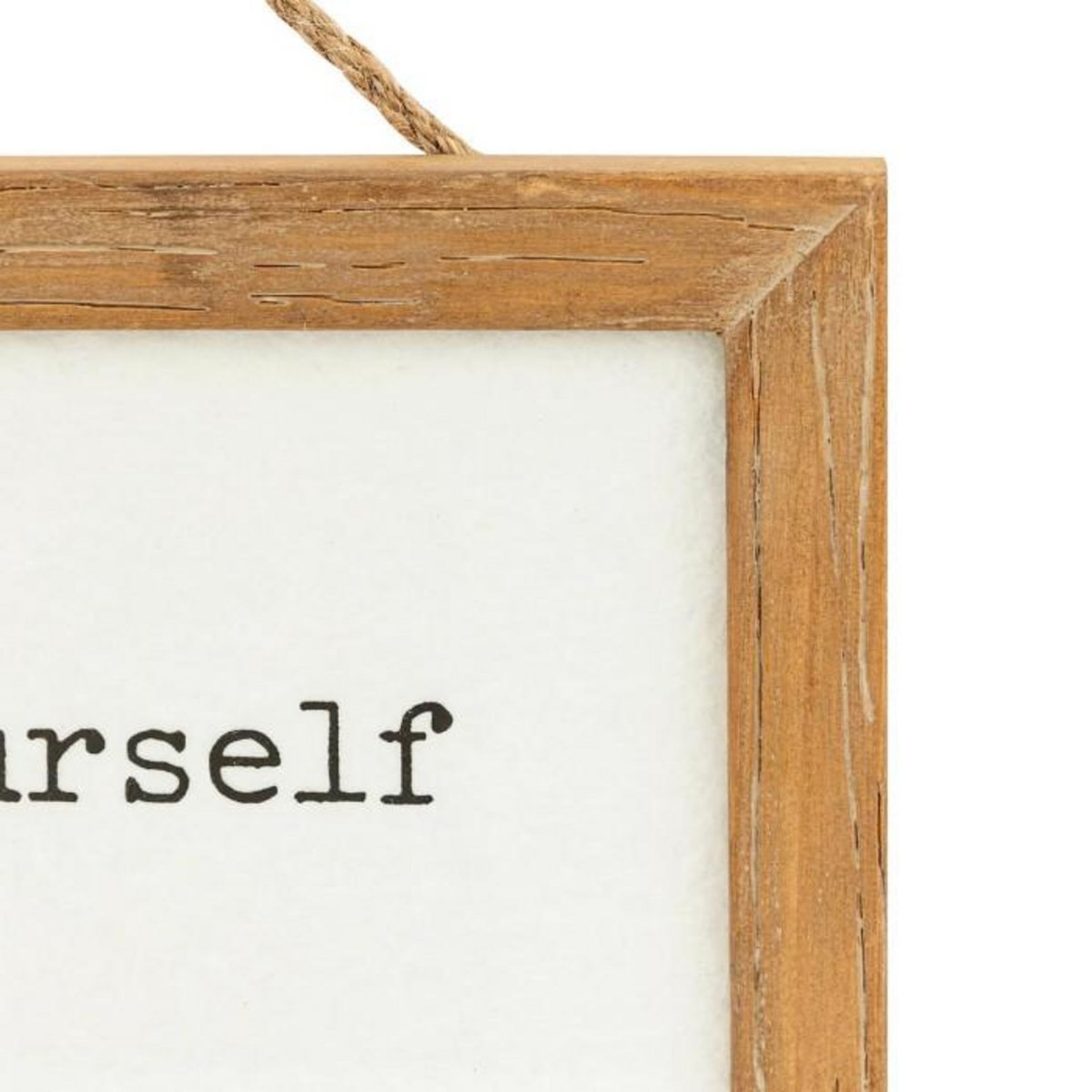 ATMOSPHERA Pancarte Murale Déco  Yona  38cm Naturel