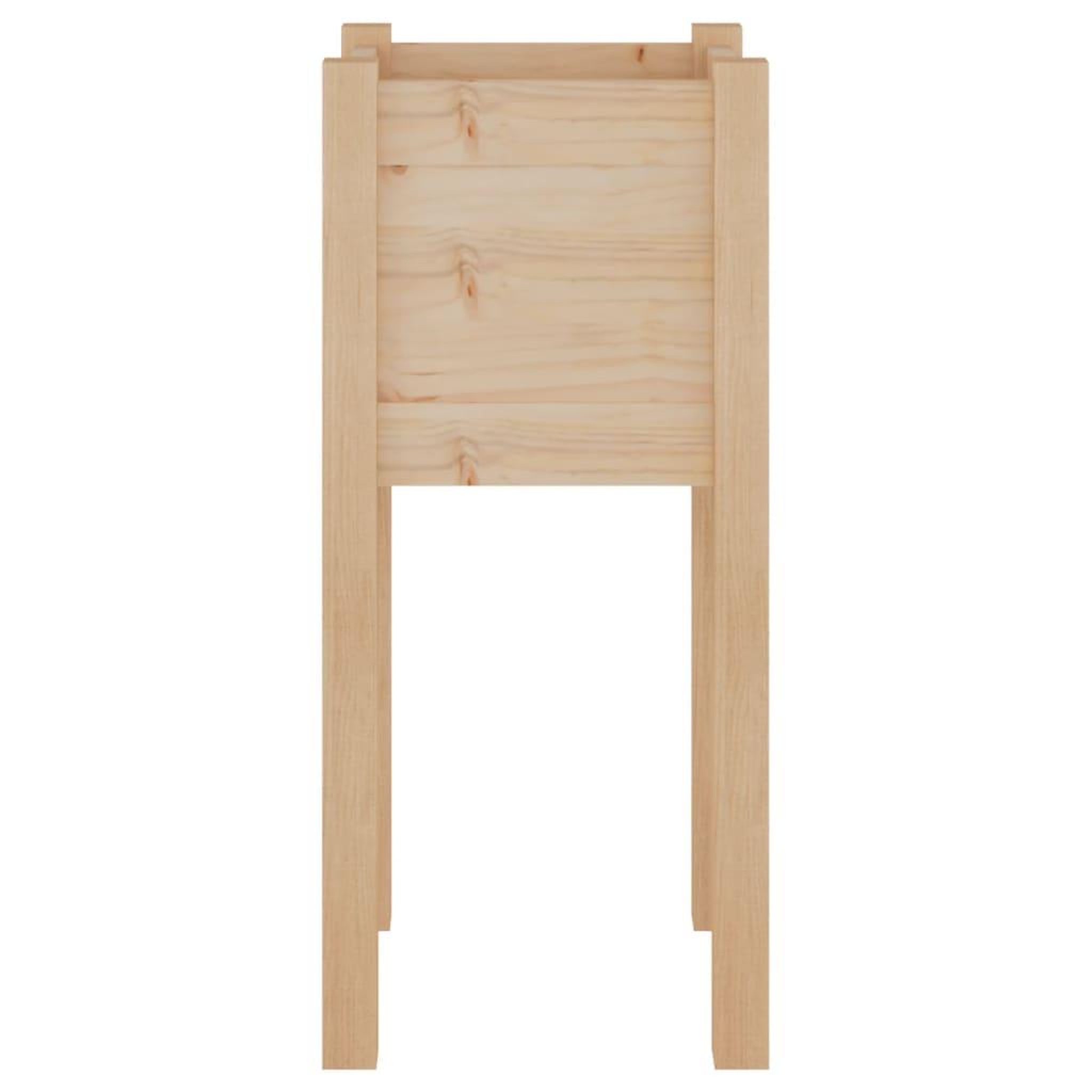 Voir la diapositive 4 : VIDAXL Jardiniere d'exterieur 31x31x70 cm bois de pin massif
