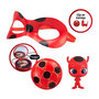 Voir la diapositive 3 : BANDAI Déguisement Ladybug - Masque Yoyo Miroir Boucles d'oreilles Kwami Tikki - BANDAI - Miraculous Ladybug - Set de transformation
