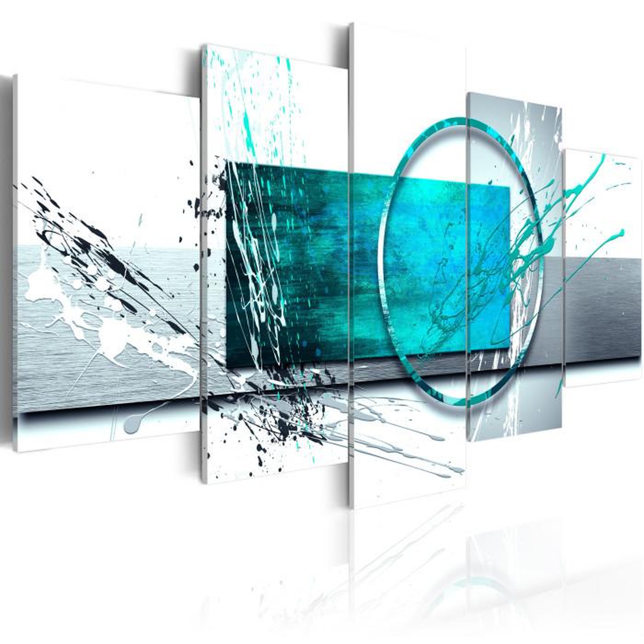 Paris Prix Tableau Imprimé  Turquoise Expression. Coloris disponibles : Multicolore