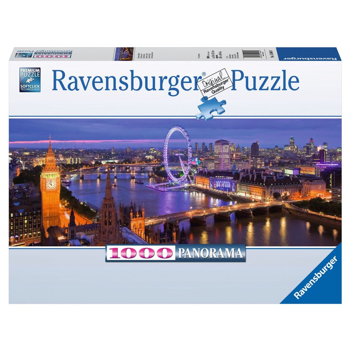 RAVENSBURGER Puzzle panorama 1000 pièces Londres de nuit
