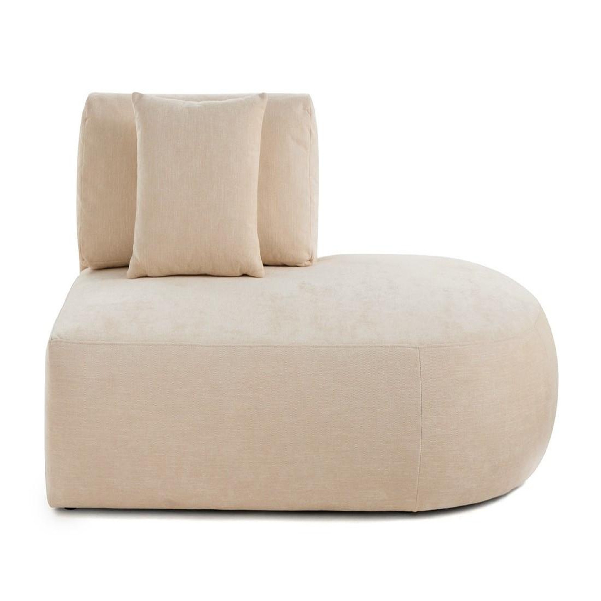 Voir la diapositive 1 : LISA DESIGN Santorini - module d'assise droit - en tissu texturé