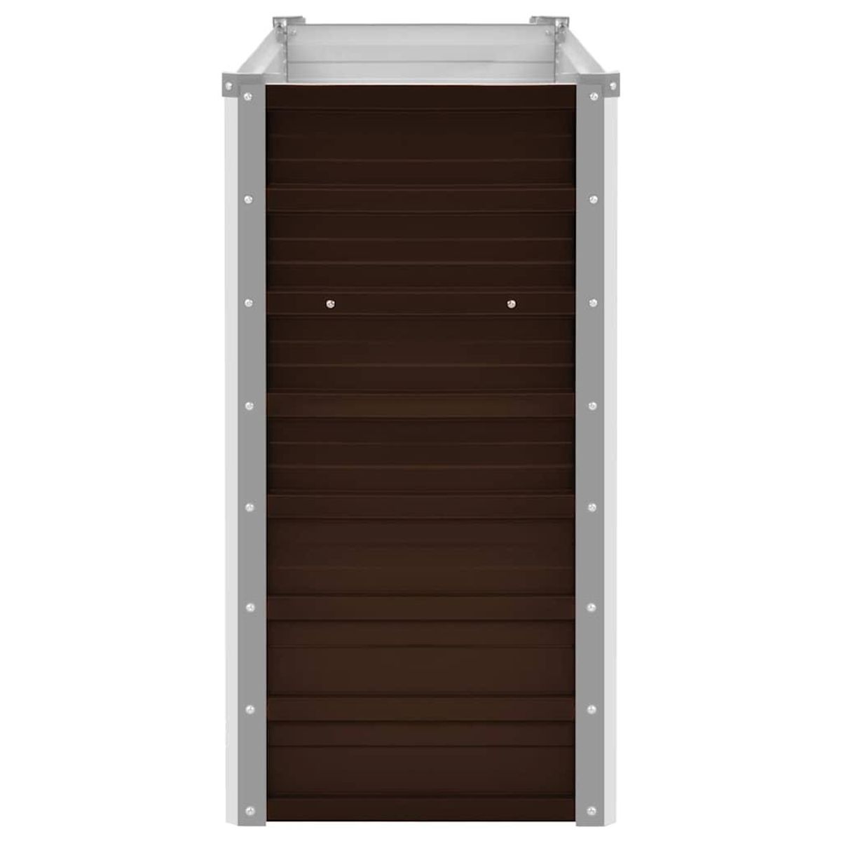VIDAXL Lit sureleve de jardin Marron 100x40x77 cm Acier galvanise