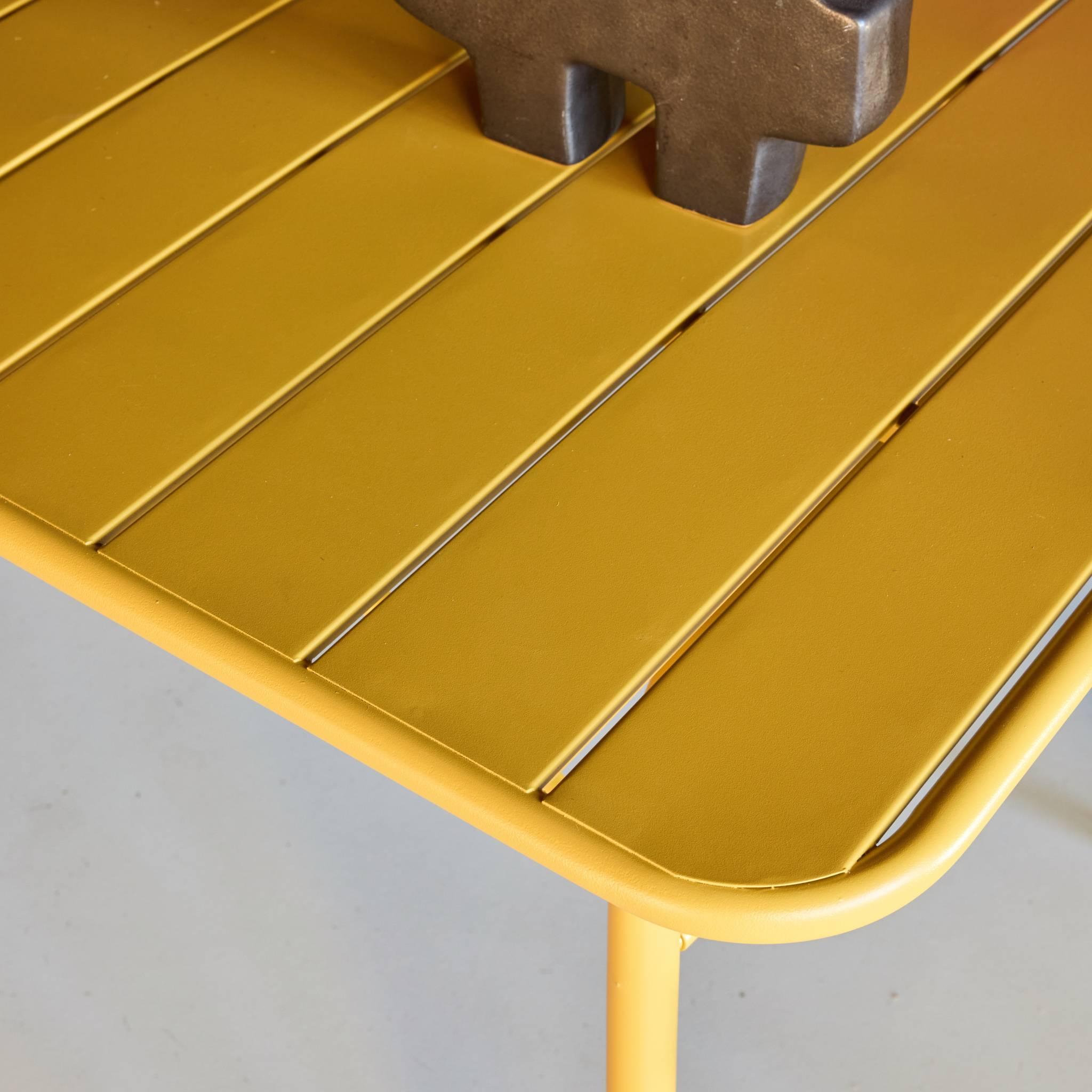 Voir la diapositive 4 : SWEEEK Table de jardin métal 4 places, Amelia L 120 x 70 x 72,5cm
